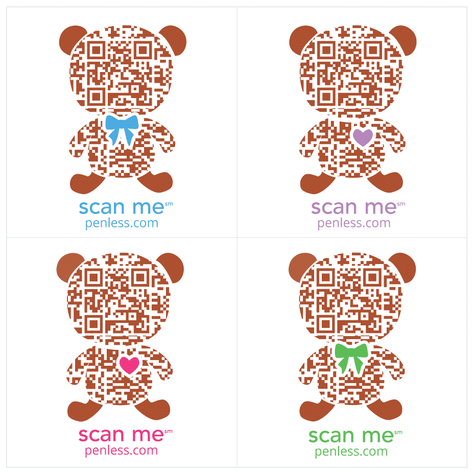 3d teddy bear stickers