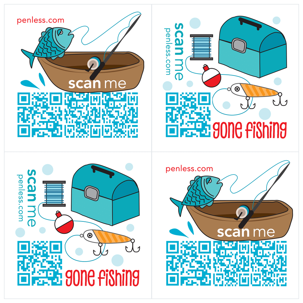 Fishing Sticker Pack - Penless