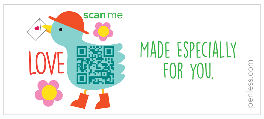 Love Bird Fabric Label