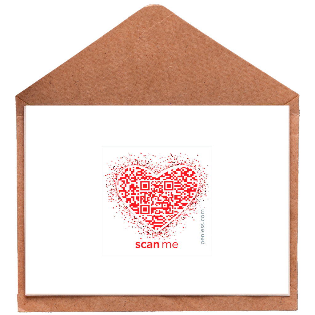Add a heart sticker to your Valentine's Day cards and gifts and add your video.