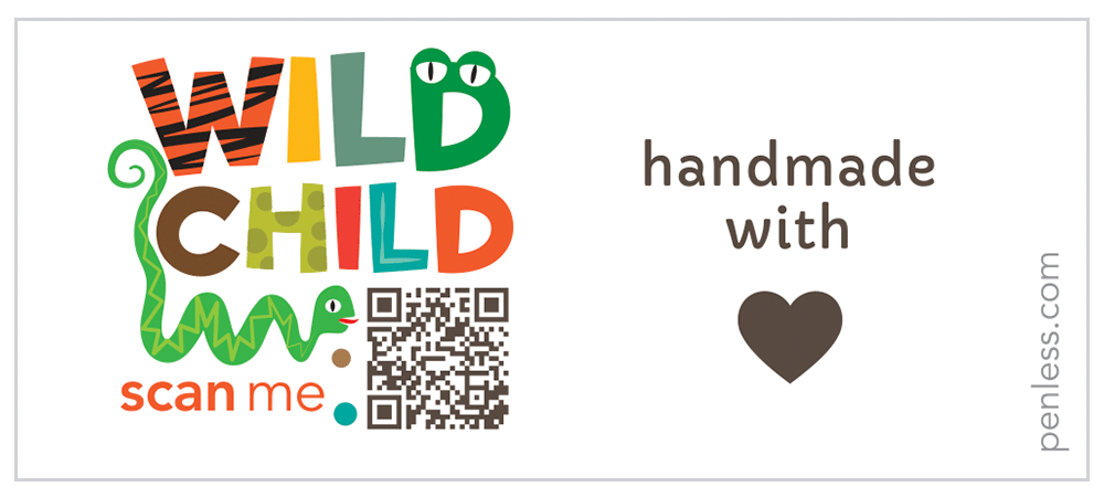 Wild Child Fabric Label