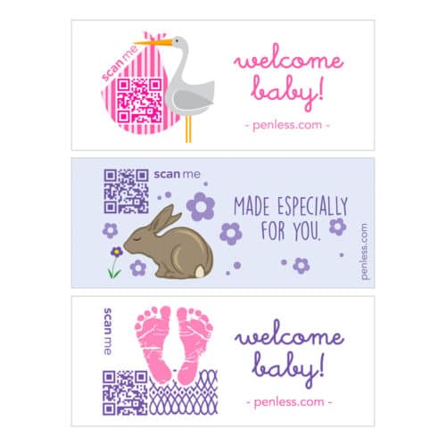 Baby Girl Fabric Label Bundle