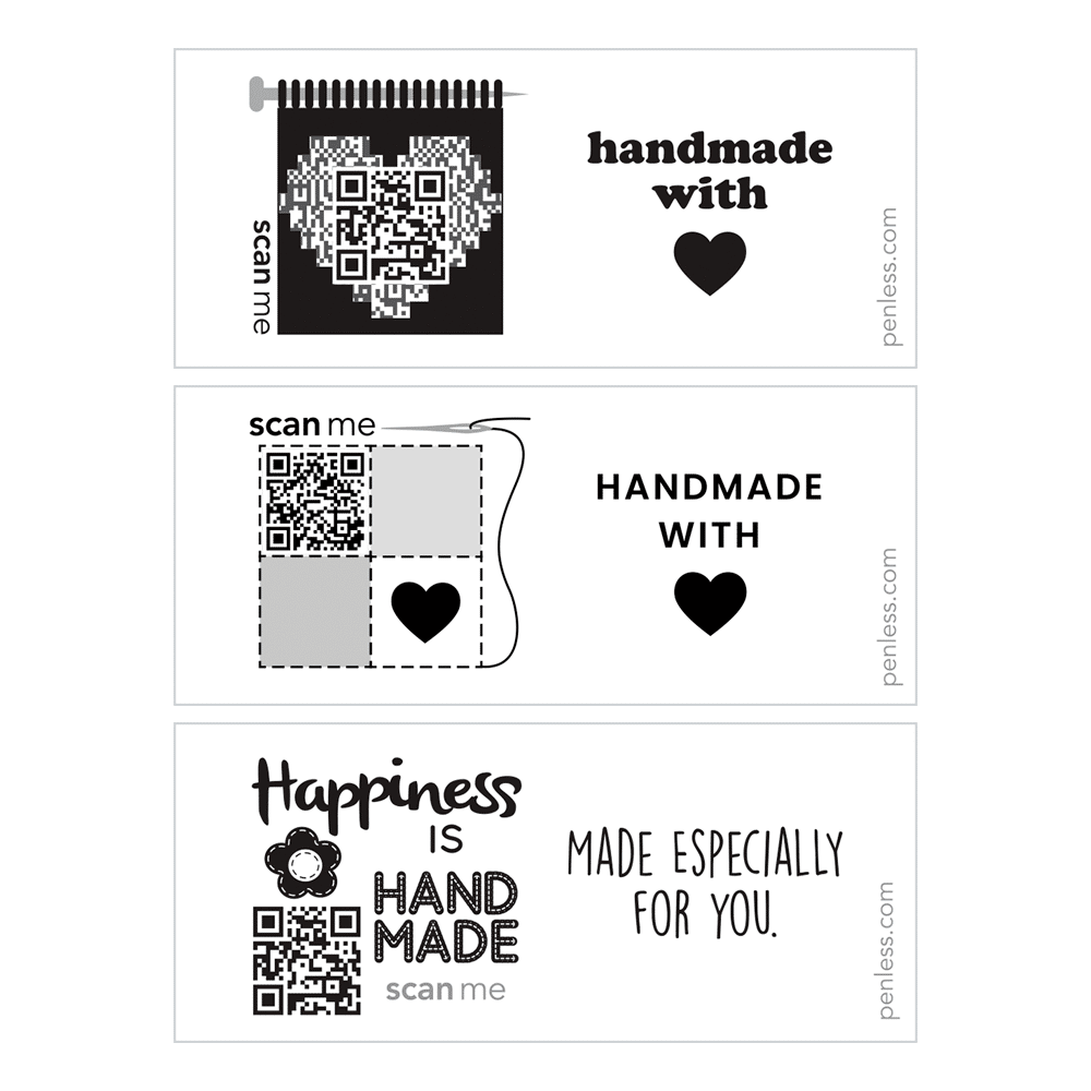 Black & White Fabric Label Bundle