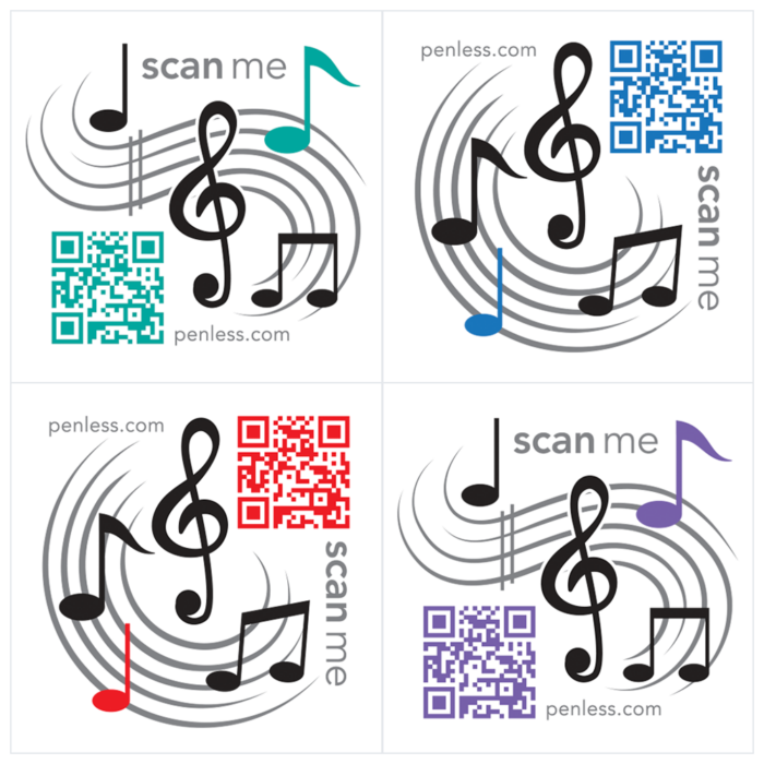 Musical Staff Sticker Pack